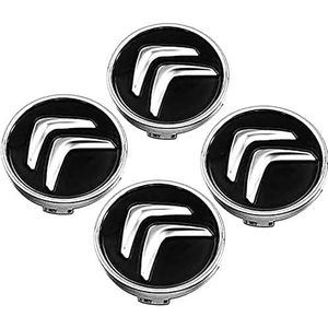 4 stuks Centrum Wieldoppen voor Citroen Jumpy 60mm, Vervangende Wielnaaf Afdekking Center Caps Slijtvast Anti Roest Banden Velgen Accessoires,B