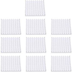 10 stks Koellichaam, aluminium Heatsink Radiator Koeler Chip Koelmodule Koeler Fin voor Printplaat Chip 69 x 27 x 69 mm/27,2 x 10,6 x 27,2 inch