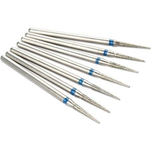 Nagelschuurkop, 7 stuks veelkleurige diamantnagelboortjes for manicure(Chocolate)