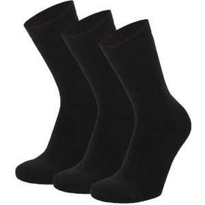 Morethansocks - Thermosokken kinderen - 6-Paar - Multi Zwart - Maat 31/34 - Wintersokken kind - warme sokken kinderen - Warme sokken kinderen