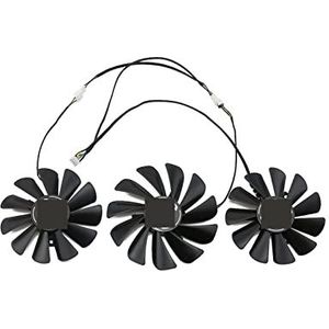 YALLS 3 stks/partij 4Pin RX 5600XT Cooler Fan Compatibel for XFX Radeon RX 5600 XT THICC III PRO Grafische Kaarten Koelventilator