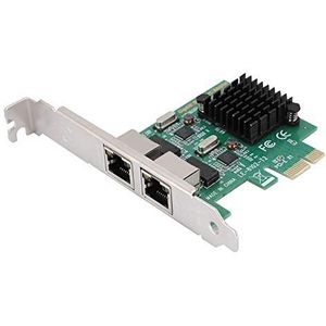 Gigabit PCI-e netwerkkaart, 10/100/1000 Mbps Dual Port RJ45 x 2 Ethernet PCI Express netwerkadapterkaart voor desktop pc