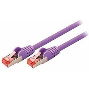 TronicXL Cat 6 S/FTP netwerkkabel RJ45 stekker 10 Gbit/s LAN-kabel (15m, lila)