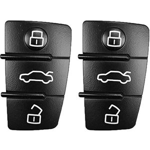 Set van 2 toetsen, compatibel met Audi, klapsleutel, A1, 8X, A3, 8P, 8V, A4, B7, A6, C6, TT, 8J, Q3, 8U, Q7, 4L