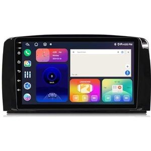 Android 14 autonavigatie in-dash autoradio-ontvanger voor Benz R Class R300 R350 2007-2011 dubbel Din 9 inch touchscreen autoradio met Bluetooth handsfree RDS SWC(H 4Core 1+32G)