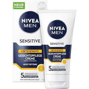 Nivea Men - Sensitive Gezichtscrème - 75 ml - Met SPF 15