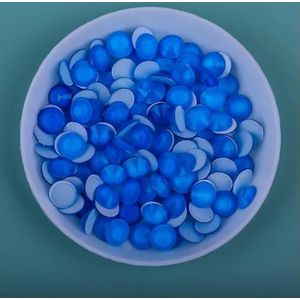Glazen nachtlichtende neon strass steentjes flatback niet-hotfix strass fluorescentie steentjes nail art decoraties-blauw-mix s6-s20 1300 stuks