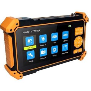 Videomonitor HD-3100 AHD/TVI/CVI CVBS CCTV Tester Monitor 5 Inch CCTV 1080P AHD CCTV Camera Tester Professionele Tester Tool DC12V Uitgang Voor installatie en onderhoud op locatie(HD3100)
