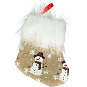 MAKOMAKI Kerstkous Sokken Sneeuwpop Kerstman Elk Xmas Open Haard Boom Ornamenten Nieuwjaar Decoraties Voor Home Decor (Stijl F 1 st)