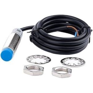 Blue Proximity Switch Inductive Proximity Sensor Detection Switch NPN/PNP NO NC 1-15mm Detection Distance Metal Sensor Switches(M12(shielded),DC NPN NO and NC)