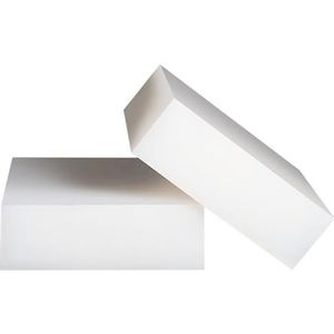 LuminaCreek Siliconenrubberplaat 15x15cm Wit Meerdere diktes Pak van 3 Schokabsorptie(Thickness:8mm)