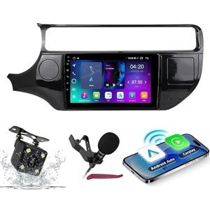 Android 14 Autoradio Navi voor K-ia RIO 4 K3 2011-2017 9 ""Screenradio met Carplay Android Auto GPS Navigatieondersteuning Bluetooth 5.0 HIFI FM 5G-WiFi SWC MIC Camera,M120s