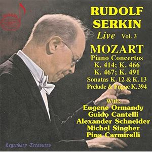 Wolfgang Amadeus Mozart Piano Concertos with Rudolf Serkin, Vol. 3