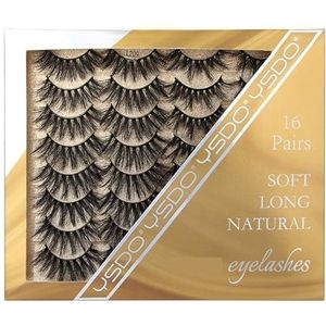 UAMOU 5/10/30 Dozen 3D Faux Nertsen Wimpers Natuurlijke Dikke Lange Valse Wimpers Dramatische Nep Wimpers Wimper Extension Cheerfully (Color : L209, Size : 5 boxes)