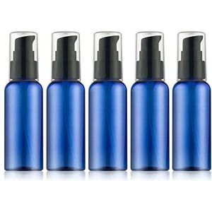 RAYNAG 5 Pack Lege Hervulbare Plastic Pomp Fles Ideaal voor Lotion Cream Essentiële Olie Reizen Kleine Container, 50ml/1.7oz