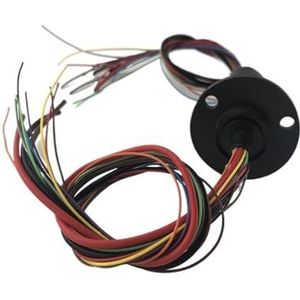 ALcorY Tank slip ring, vliegtuig model, auto model slip ring 4 kanalen 10A + 12 kanalen 2A huishouden branddetectie alarm (kleur: 4-weg 10A+12 -weg 2A)