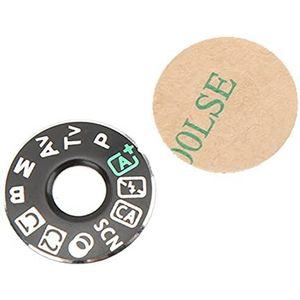 Camera Mode Dial Pad, nauwkeurige grootte ijzeren modus wijzerplaat top cover lichtgewicht met sticker voor vervanging