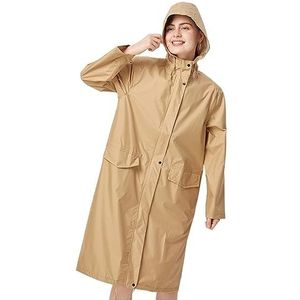 Regenponcho Regenpak Regenjassen Dames Regenjas Lange Regenkleding Heren Regenjas Ondoordringbare Poncho Japan Waterdicht Regencape Regenjas (Color : Brown, Size : Large)