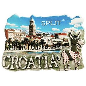 Split Croatia 3D souvenir koelkastmagneet cadeau, handgemaakt huis & keuken decoratie split koelkast magneet collectie