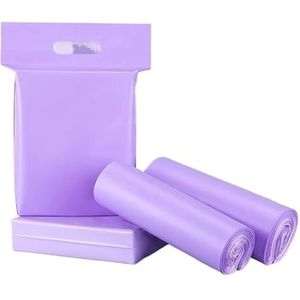 50 stuks paarse draagbare koeriersbrievenzakken verpakking polypakket plastic zelfklevende mailing expreszak envelop postzak (kleur: 45 x 60 cm, 50 stuks)