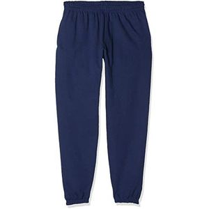 Fruit of the Loom Klassieke joggingbroek met open zoom voor heren, Diepe marine, S