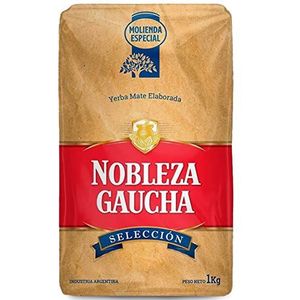 🌿 Yerba Mate Thee Nobleza Gaucha Selection Especial 1 kg + Gift Sample (40g): 🧉Rijk aan antioxidanten en vitamines, versnelt de stofwisseling, suikervrij | Argentinië 🇦🇷
