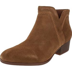 Clarks Women's Adreena Ease Ankle Boot, Dark Khaki, 9