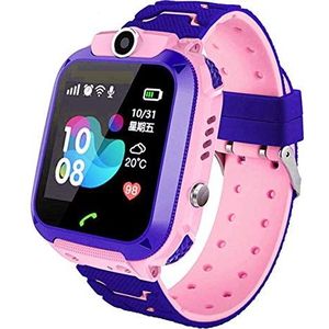 linyingdian Kids Smartwatch, Girl IP67 Smart Watch, LBS, Call, Voice Chat, SOS, Class Mode, Camera, Games, Gift voor kinderen van 3-12 jaar, ondersteuning voor 2G Micro SIM-kaarten (Roze)