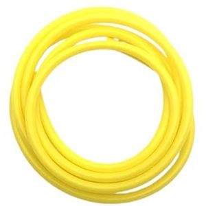 1Meter ID2 3 4 5 6 7 8 9 10 12mm Siliconen Buis Flexibele Rubber Slang Food Grade Frisdrank Pijp Water Connector Kleurrijke Sanitair voor Motoren, Auto (Geel, 1 Meter_OD 9XID 6MM)