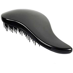 Lurry Detangling Brush Glide Thru Detangler Haar kam Zwart