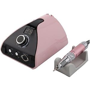 Nagelvijl elektrisch, Nagelboormachine Manicure, 35000 RPM Professioneel nagelfrezen, Sterk vermogen Elektrische nagelmaster for nagelsalongereedschap(Pink)
