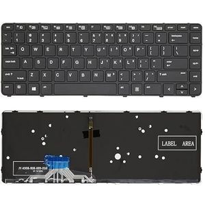 Voor HP EliteBook Folio 1040 G3 toetsenbord 844423-001 818252-001 Amerikaans Engels Russisch met achtergrondverlichting(US Black Backlit)