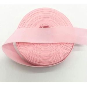 (5 yards/lot) 3/4""(20mm) Elastisch lint Multirole Vouw elastiek Spandex Satijnen band DIY Kant Naaiband-Roze