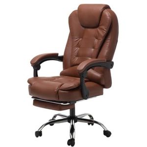 Bureaustoel Werkkruk Bureaustoel Computer Baas Stoel Kantoor Thuis Draaibare Massage Stoel Lifting Verstelbare Stoel Ergonomische Stoel Managersstoel(Color:A-Brown)