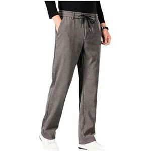 Thermische Fleece Joggingbroek - Khaki - Dikke Warme Trainingsbroek - Met Zakken