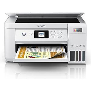 EcoTank ET-2856 A4 multifunctionele wifi-inkttankprinter, met een meegeleverde voorraad inkt tot 3 jaar