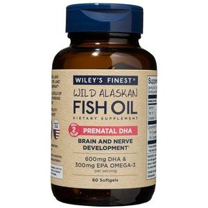 Wiley's Finest: Alaska-Wildfischöl, Pränatal DHA (600 mg) - 60 Fisch-Softgels