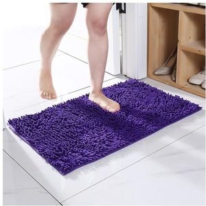 Badmat Badkleed Dikke zachte absorberende rubberen achterkant Sneldrogende microvezelmatten Machinewasbare tapijten for douchevloerbadmat (Color : K, Size : 50 * 80cm)