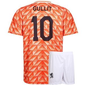EK 88 Voetbaltenue Gullit - Nederlands Elftal - Oranje - Kind en Volwassenen - Maat XXL