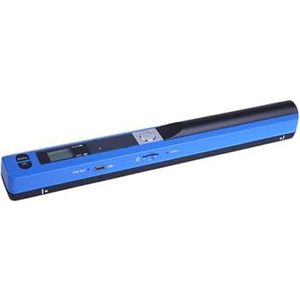 Meertalig snel scannen Draagbare nieuwe creatieve handheld mobiele draagbare documentscanner, 900DPI Type-c LCD-scherm ondersteunt JPG/PDF-formaatselectie (Color : Blue, Size : 1)