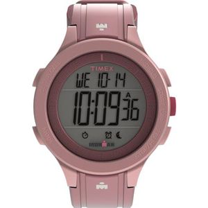 Timex Unisex Digitaal Quartz Horloge met Siliconen Band TW5M62400JT, roze