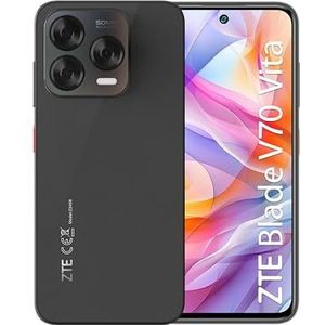 Smartphone ZTE Blade, V70 Vita, Stee, grijs, smartphone van 6,7 inch HD+ 120 Hz, 256 GB geheugen, 20 GB RAM (8 + 12 dynamische RAM), AI 50 MP-camera, Android 14, Fast Charge 22,5 W, NFC