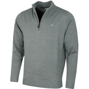 Calvin Klein Heren Campus 1/2 Zip Soft Feeltrui - Salie - L