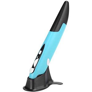 2.4G USB draadloze penmuis, universele draadloze USB optische penmuis instelbare DPI 800/1200/1600, voor 7/8/Vista/XP/2000/Android(Blauw)