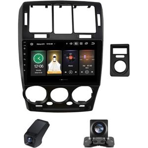 Autoradio 2 Din Bluetooth met Carplay en Android Auto,geldt voor Hyundai Getz 1 2002-2011 9 inch met touchscreen stereo auto ondersteunt RDS GPS stuurbediening Achteruitrijcamera(A,NF-1)