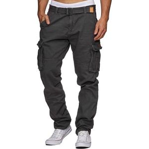 INDICODE JEANS Broek ' William '  antraciet