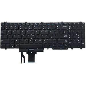 Laptop Toetsenbord Voor For DELL Precision 7730 Verenigde Staten Lay-out Colour Zwart