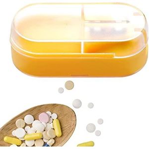 Richolyn Tablettensnijder, bliksnijder en -verdeler met dispenser, praktische en transparante tabletsplitter met twee grote pillen-organizers