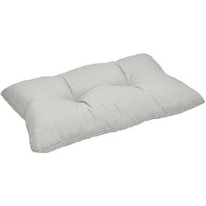 Beautissu loungekussen XLuna – rugkussen licht grijs 50x40 cm kussen in matraskussen kwaliteit
