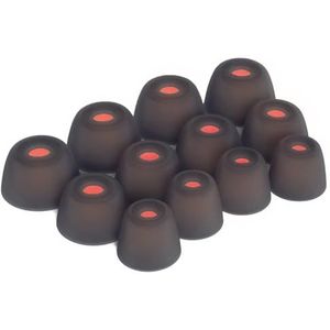 Okuli 12 x Siliconen Oordopjes Puntje voor JBL Tune 230NC TWS, Live Pro+ Oortelefoons Hoofdtelefoons in Zwart